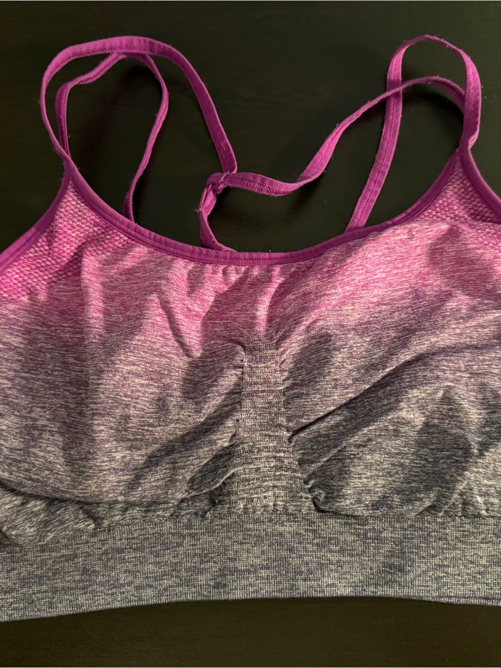 C9 by Champion Ombre Pink to Gray Seamless Sports Bra